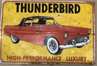Metal Thunderbird Sign 12" x 17 3/8"