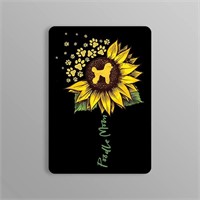 Sunflower Poodle Mom 5 Inch Magnet | Made in USA