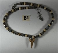 Handmade Necklace with Sharks Tooth