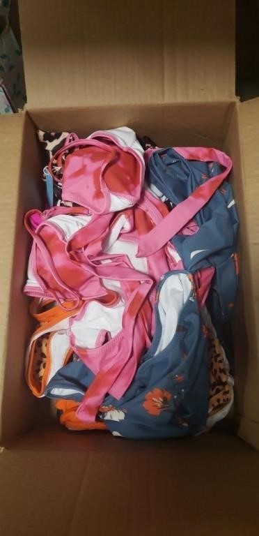 Box Lot Of Assorted Ladies Swimsuits (Sizes Small