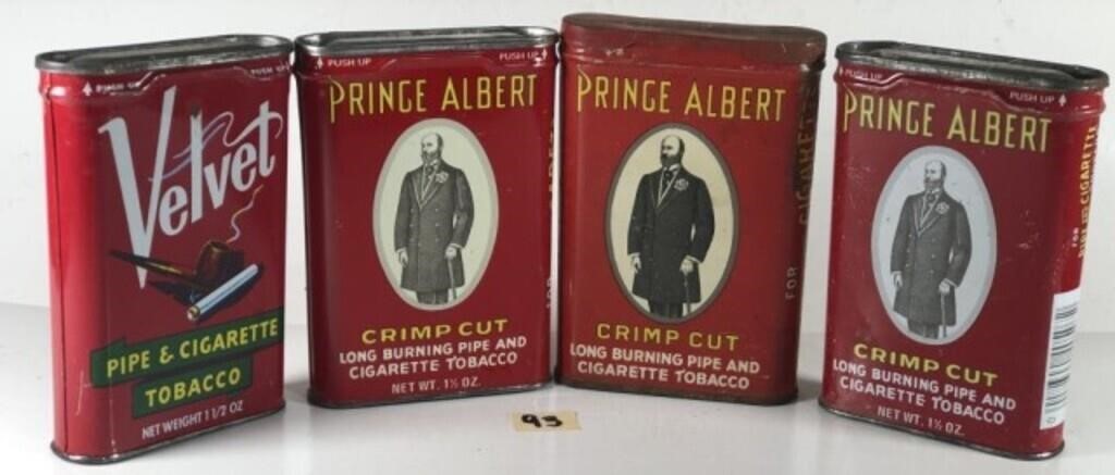 4 Tobacco Tins