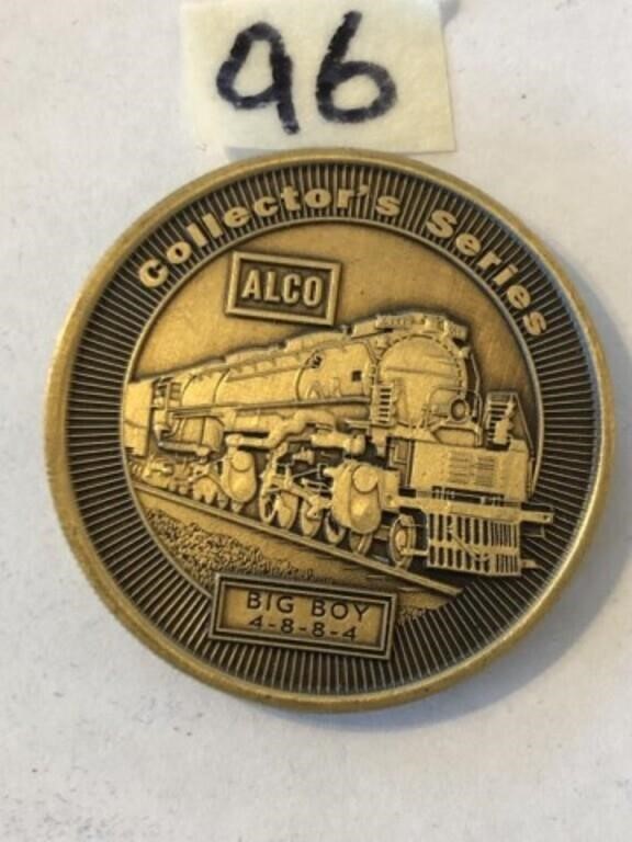 Alco Model Railroads Brass "Big Boy" Token