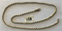 17" Gold Chain Clasp is Not Gold-Plated
