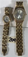 2 Watches Timex Essentials & Ann Klein Wristwatchs