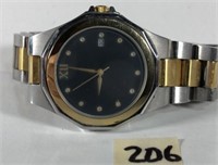 Wristwatch with inscription on back