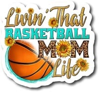Basketball Mom Life Decal 2Pk|5 Inch S11735