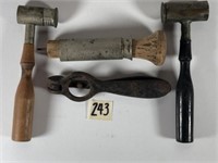 Antique Reloading Tools 2 Powder Measurers 1 Cap