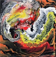 “Fire Storm” 14"x14" Original Painting - Antanenka