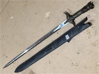 Fantasy Sword with Leather Sheath