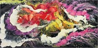 “Meteor Current”10"x20"Original Painting-Antanenka