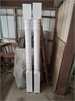 2 wood columns