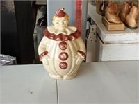 American Art Pottery clown cookie jar