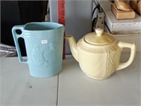 Robinson Ransbottom pitcher & yellow teapot