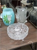 Wexford glass pitcher + glassware