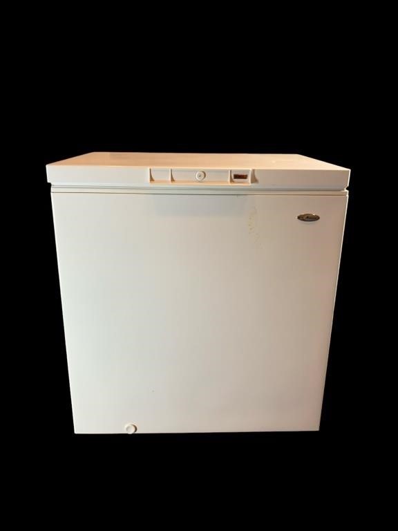 An Amana Small Chest Freezer,Contents Not Included