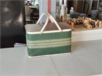 MCM weaved picnic basket