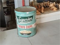 Superior Potato Chips tin
