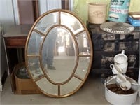 oval beveled edge mirror