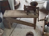 Enterprise meat grinder & bench