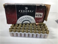 Box of 50 Federal 9 mm Luger 115 Grain FMJRN