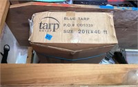 (2) 20x40 blue tarps