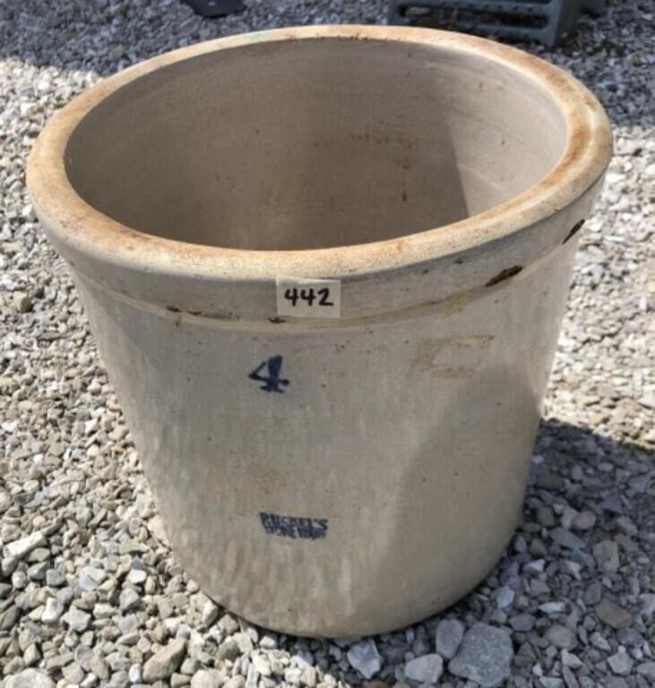 4 Gallon Ruckels Stone Ware Jar some chips see
