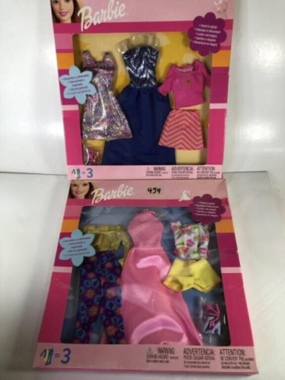 2 New Sets of Barbie Cloths