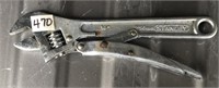 Stanley 10" Locking Adjustable Wrench