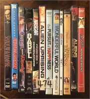 12 Assorted DVDs