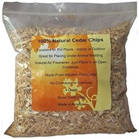$21  Natural Cedar Chips Mulch for Plants  4 Quart