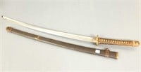 Japanese signed & dated samurai sword with