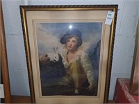 Vintage picture in frame 19x15
