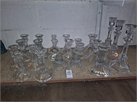 Various sizes of candle holders.