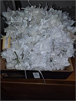 Various White wedding artificial flowers with