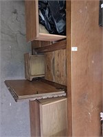 Wooden dresser with Mirror unknown make