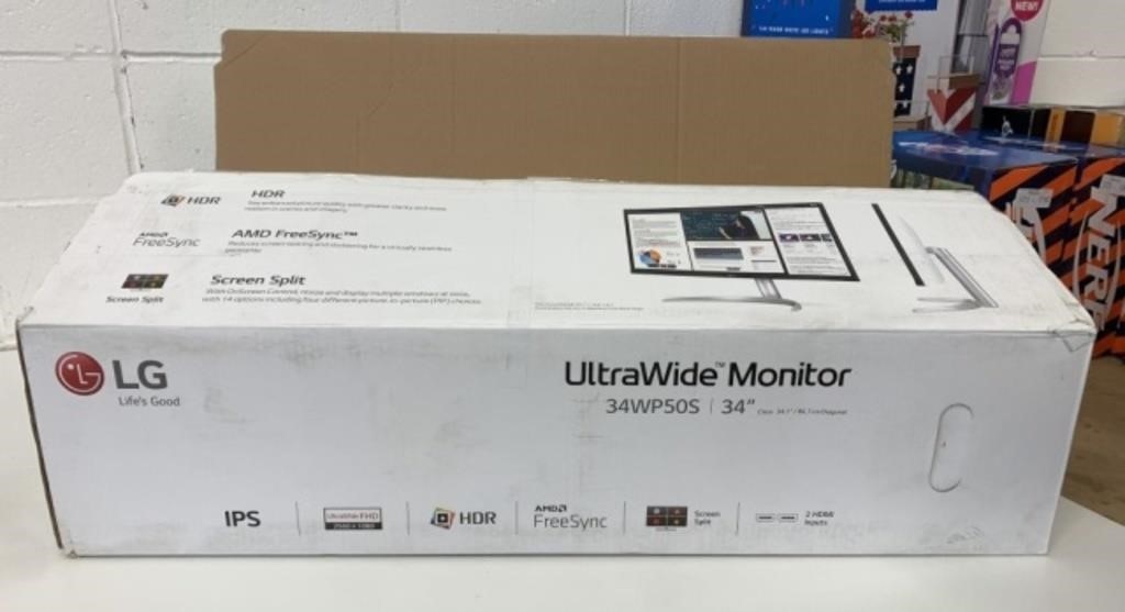 LG UltraWide Monitor 34" IPS 34WP50S Open Box