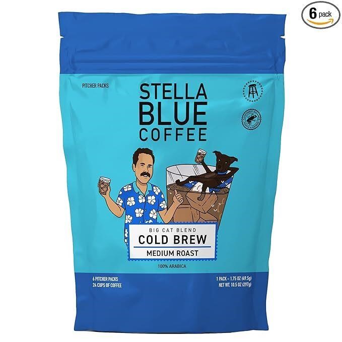 Stella Blue Cold Brew Arabica Big Cat Blend Coffee