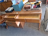 Ethan Allen desk, 40 x 18 1/2 ×31. No contents