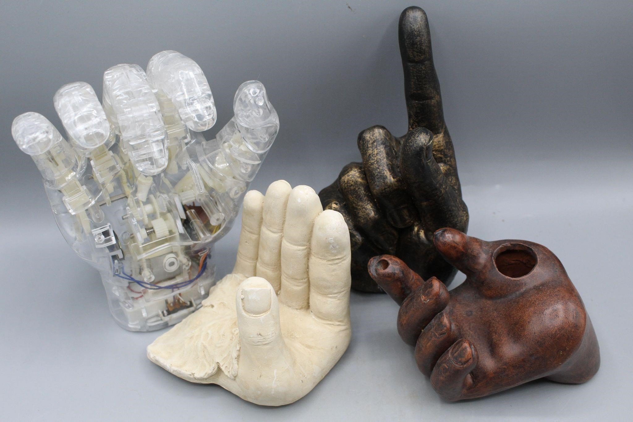 4 Musical Mechanical, Pottery, Ceramic Hands