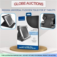 INSIGNIA UNIVERSAL FLEXVIEW FOLIO FOR 8" TABLETS