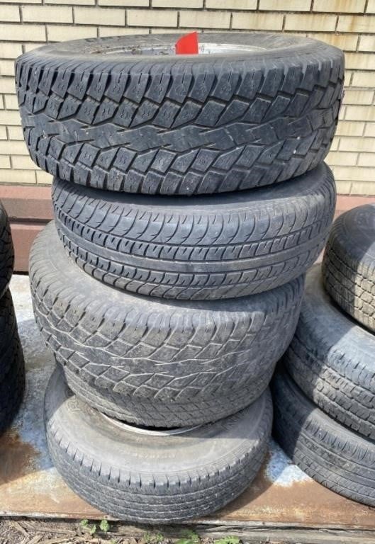 Assorted P265/70R15 and P215/75R15 Tires with