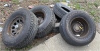 Assorted Tires, with and Without Rims, 27-32in