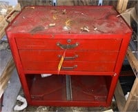 Metal 3-Drawer Tool Chest with Assorted Small