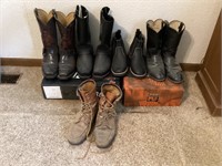 Assorted men’s boots