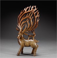 Before the Ming dynasty Hetian jade deer