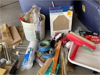 PAINTING SUPPLIES IN A TOTE