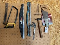 Hand-Tools; (2) Saws, Pry Bar, Paint Shields,