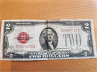 Two Dollar Bill - 1928 G Series   red seal