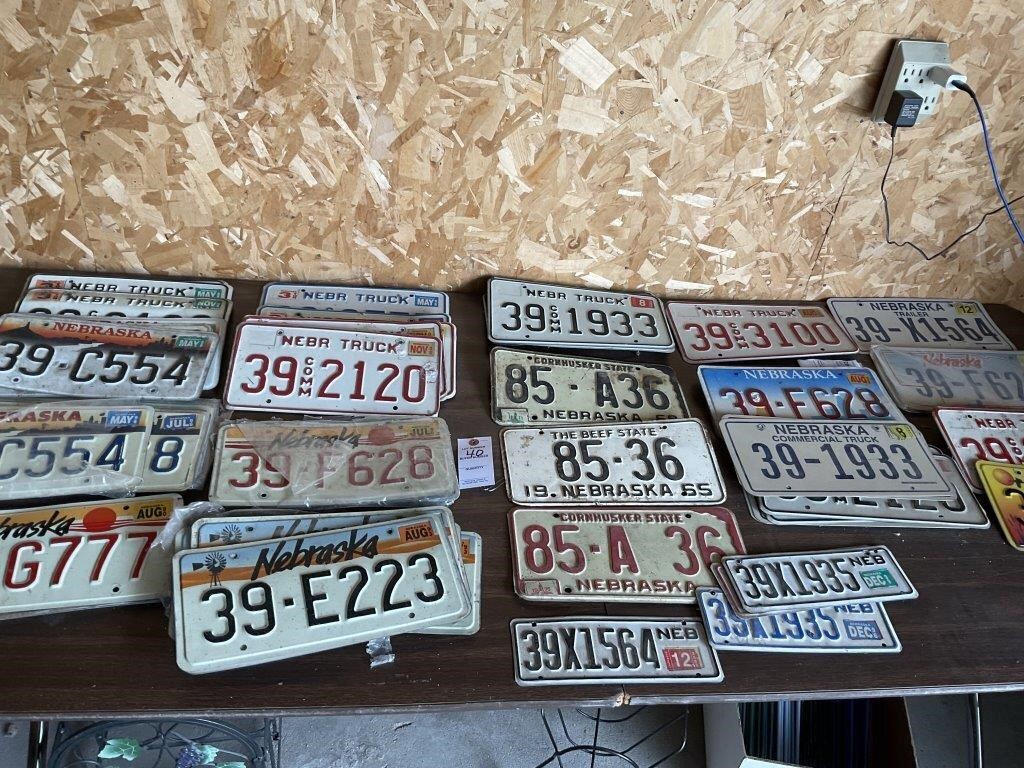 Nebraska License Plate Collection