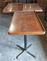 Wooden & Metal High Top Tables (24"×49"×43").